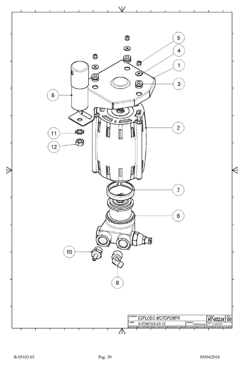 Carimali rotationspumpe NSF 50 LT Armonia - Reservedel OEM-nummer: 97.05044
