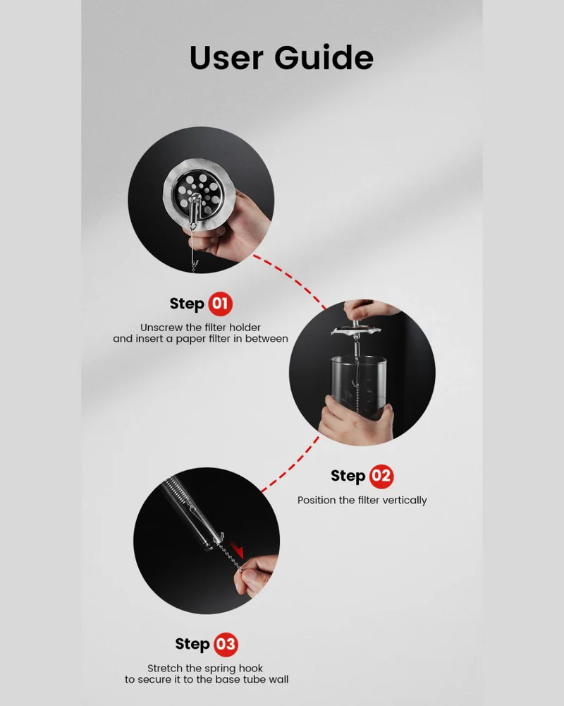 Syphon Pot Filter & Filter Paper - By MHW-3BOMBER