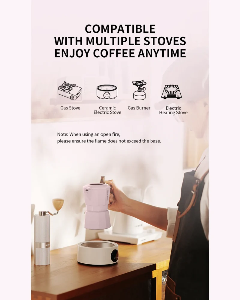 Double Valve Moka Pot – 100ml by MHW-3BOMBER