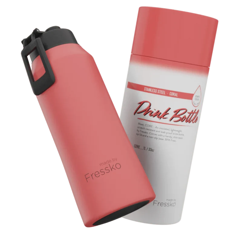 Fressko Core Bottle – 1L / 34oz – Stainless Steel