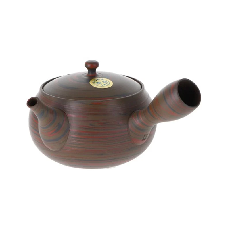 Japansk Kyusu Tekande 260 ml - Rød-Brune Nuancer