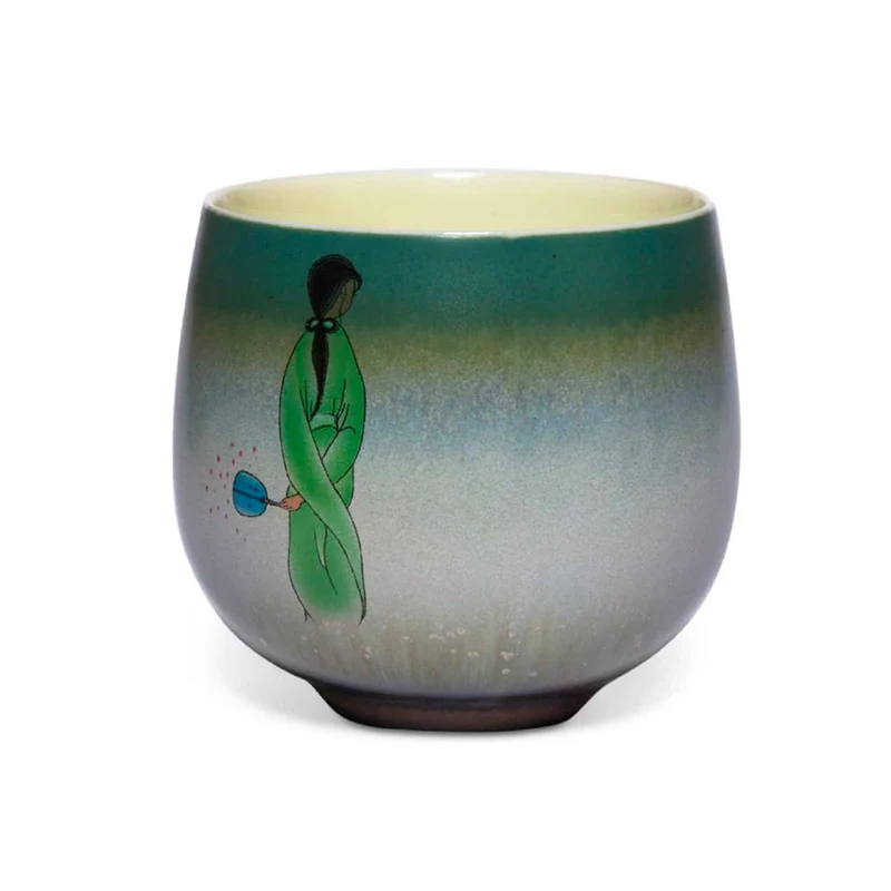 Japansk Porcelænskop med Geisha-motiv 135 ml