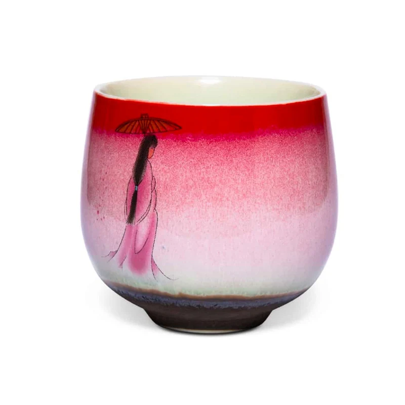 Japansk Porcelænskop med Geisha-motiv 135 ml