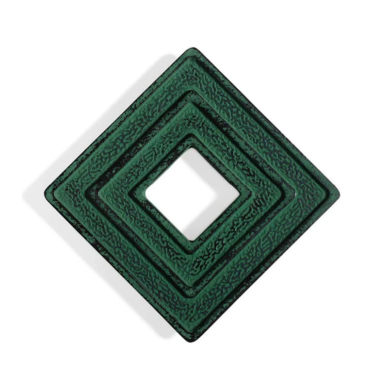 Støbejern - Firkantet Bordskåner 14 cm