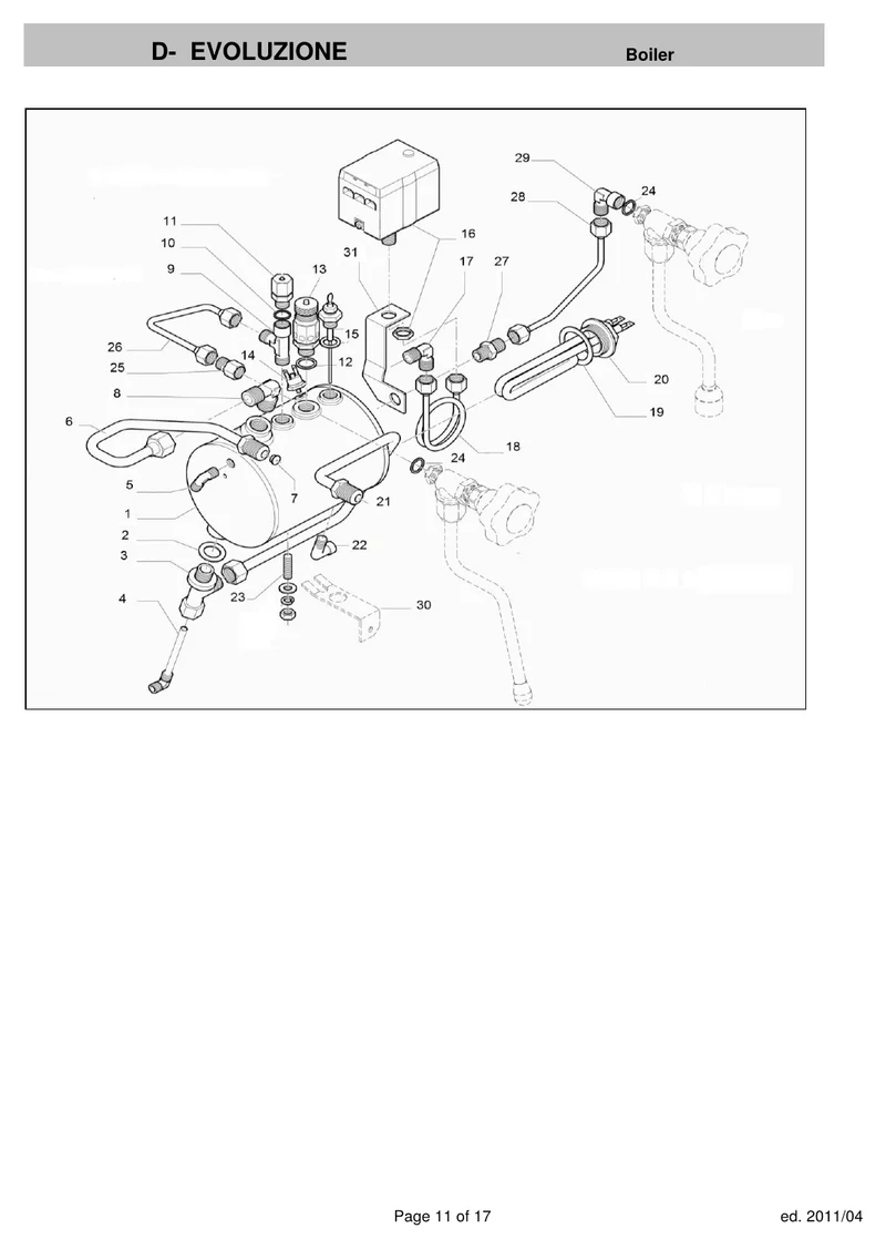Rocket kedel Giotto / Mozzafiato - Reservedele OEM-nummer: A277704278