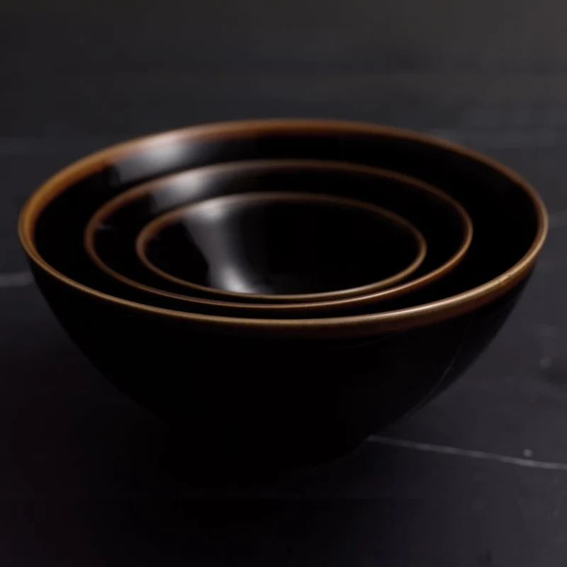 Serveringsskål sort studio 20cm (6 stk)