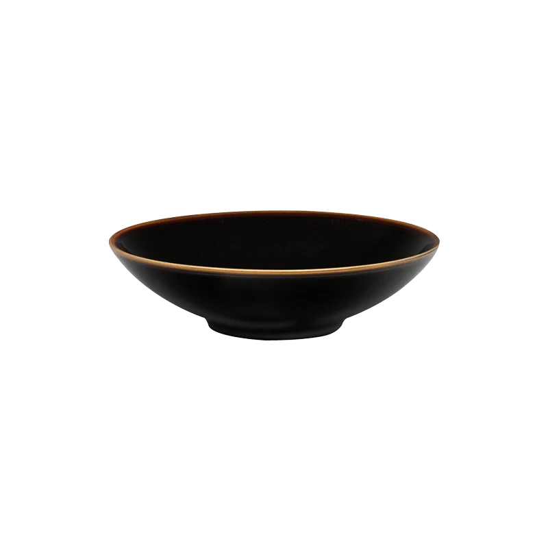 Suppetallerken sort studio 20cm (4 stk)