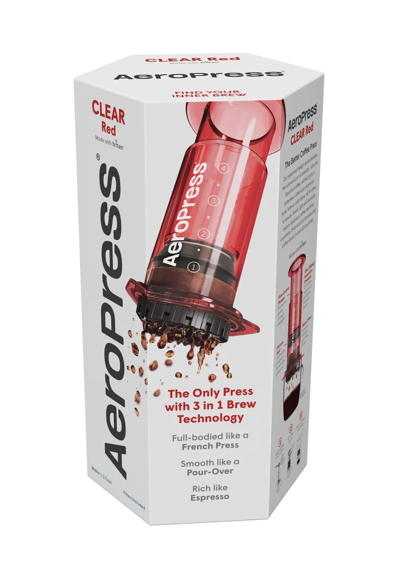 AeroPress Clear Color - Rød