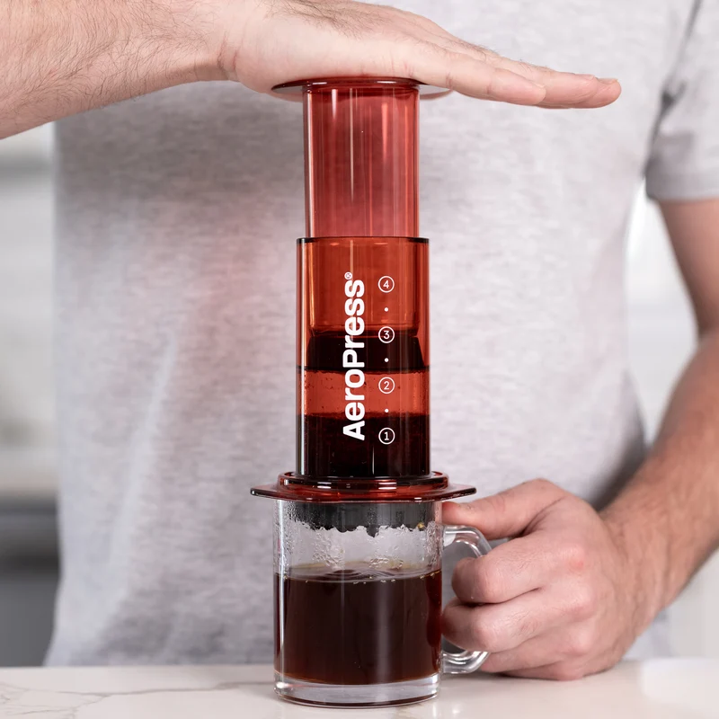 AeroPress Clear Color - Rød