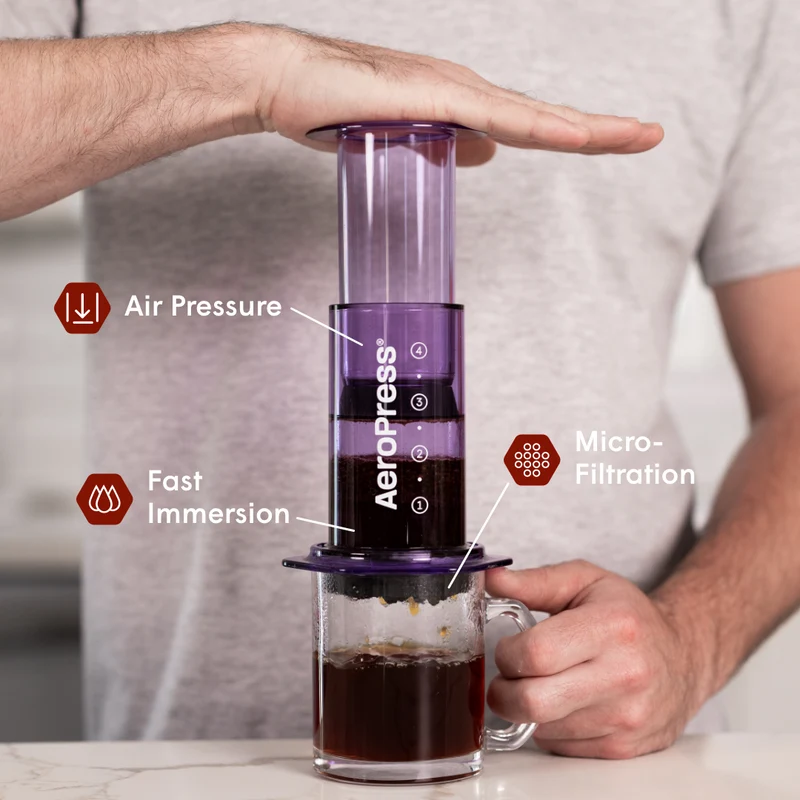 AeroPress Clear Color - Lilla