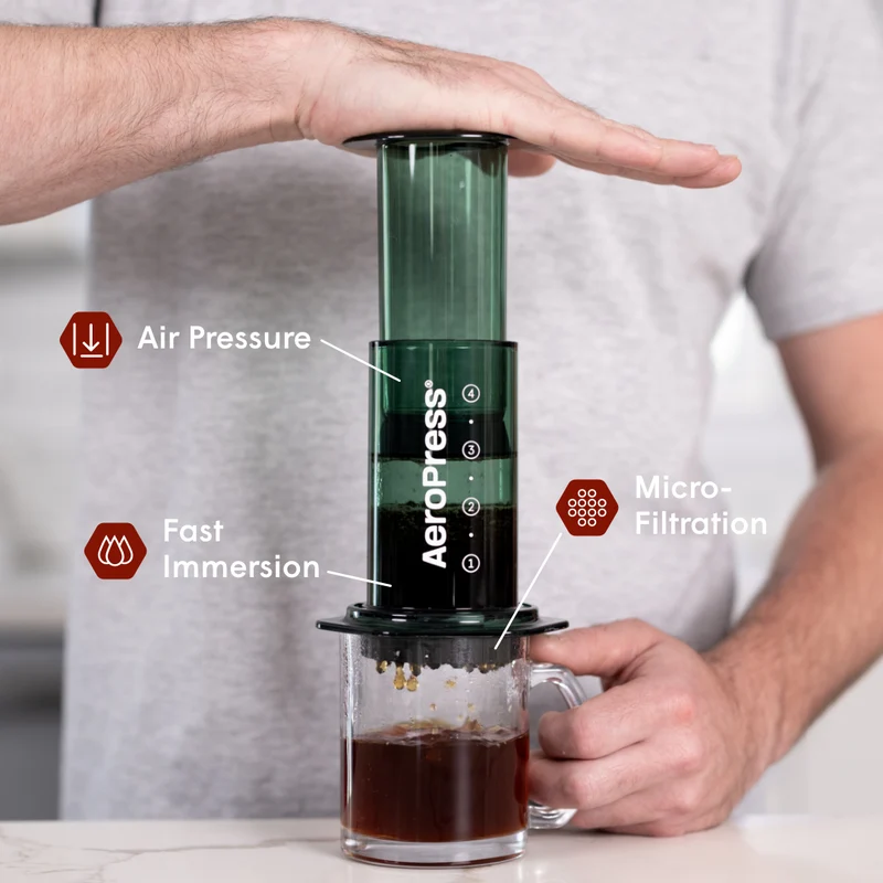 AeroPress Clear Color - Grøn