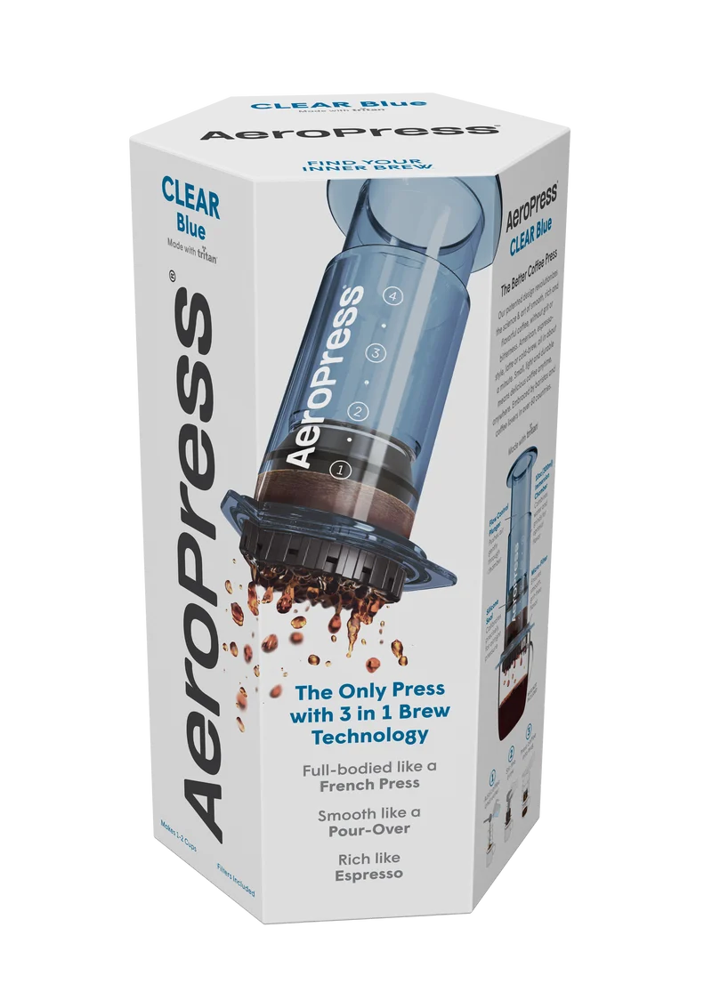 AeroPress Clear Color - Blå