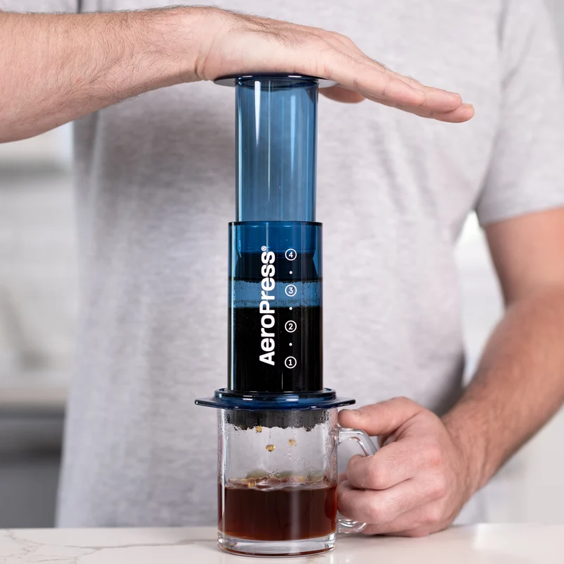 AeroPress Clear Color - Blå