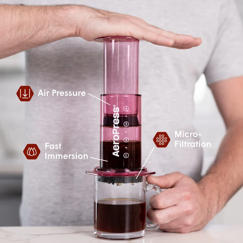 AeroPress Clear Color - Pink