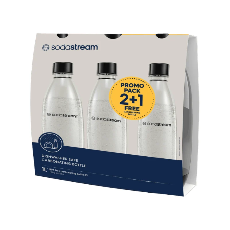 SodaStream Trio Fuse DWS flaske 3 stk. 1 liter
