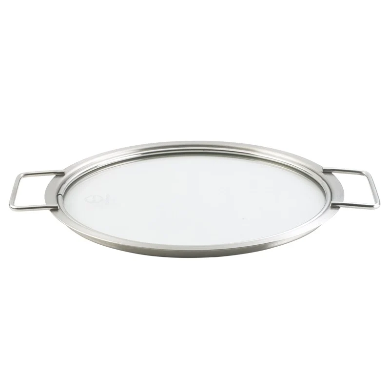 Eva Trio Tallerkenlåg glas - m. ører - 24 cm