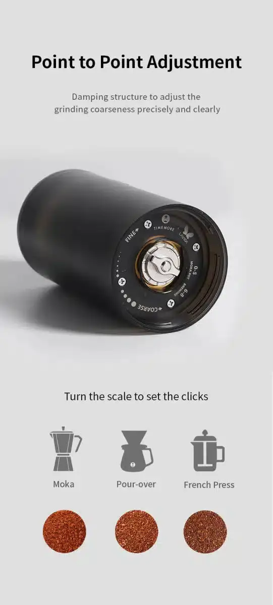 Timemore Grinder Go - bærbar elektrisk kværn