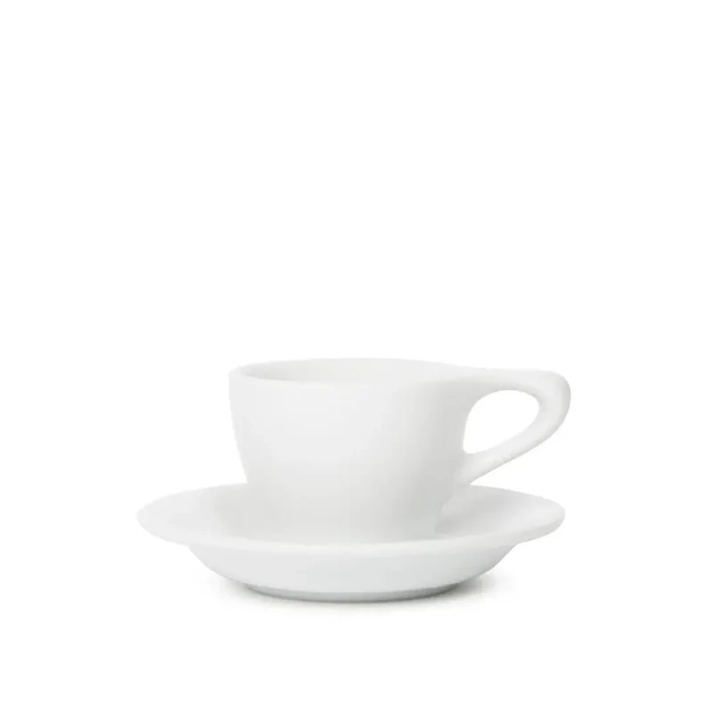 Lino Espresso kop 90ml med underkop - Hvid