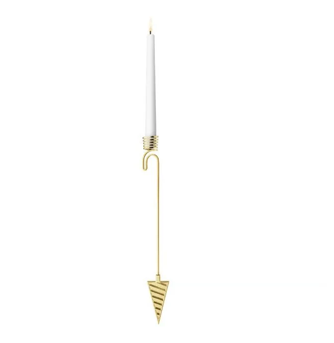Georg Jensen 2025 Lysholder Kræmmerhus Forgyldt