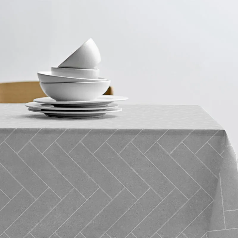 Södahl Damask Dug Tiles dia 180 Cm Lysegrå