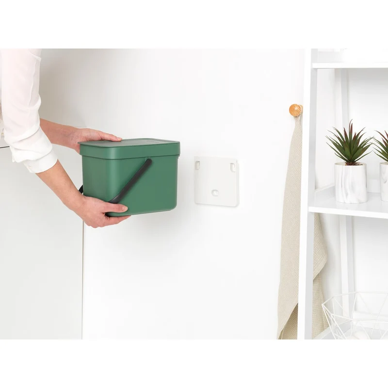 Brabantia affaldspand m. låg - Grøn - 6 liter