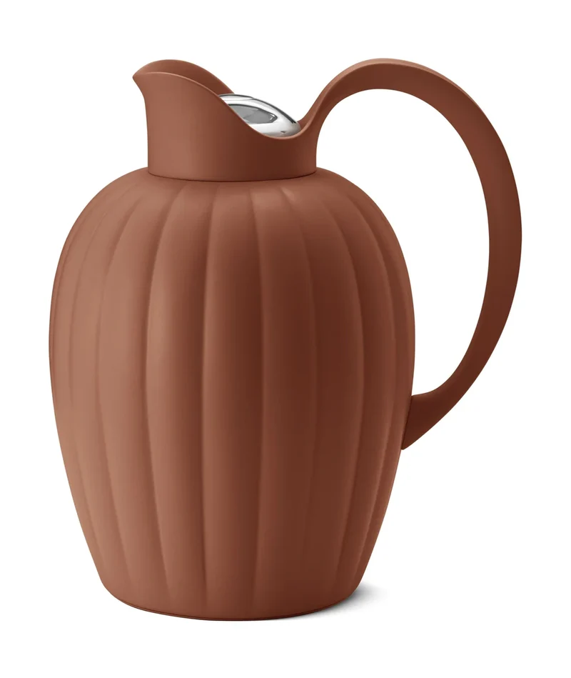 Georg Jensen Bernadotte Termokande - Terracotta rød - 1L