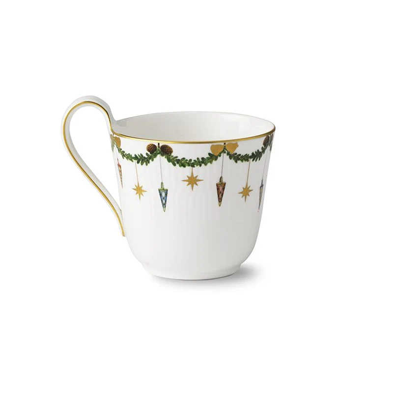 Royal Copenhagen Stjerne Riflet Jul højhankskop 33 cl
