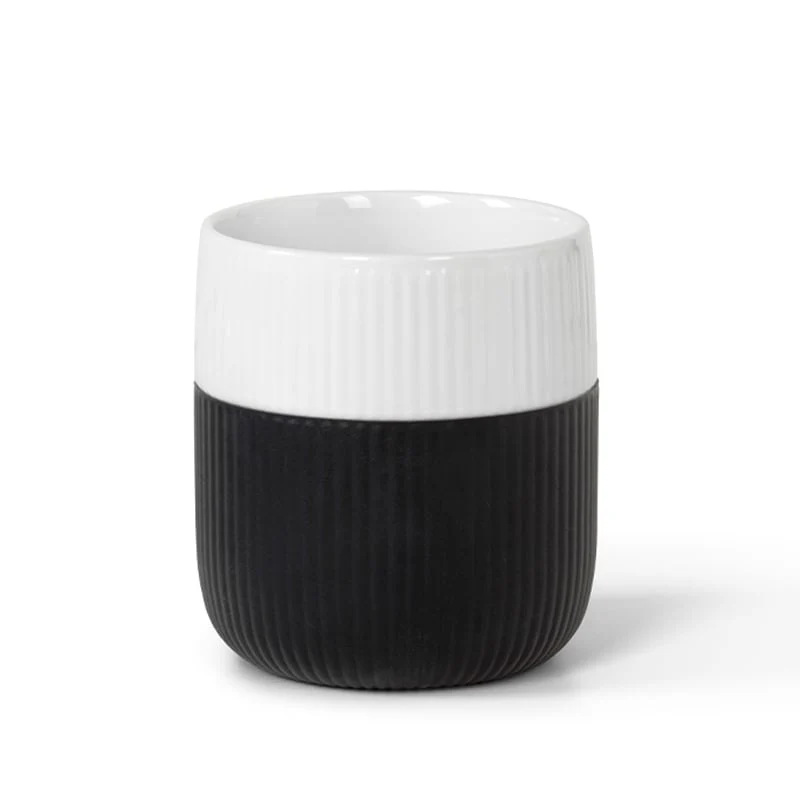 Royal Copenhagen Riflet Contrast krus sort
