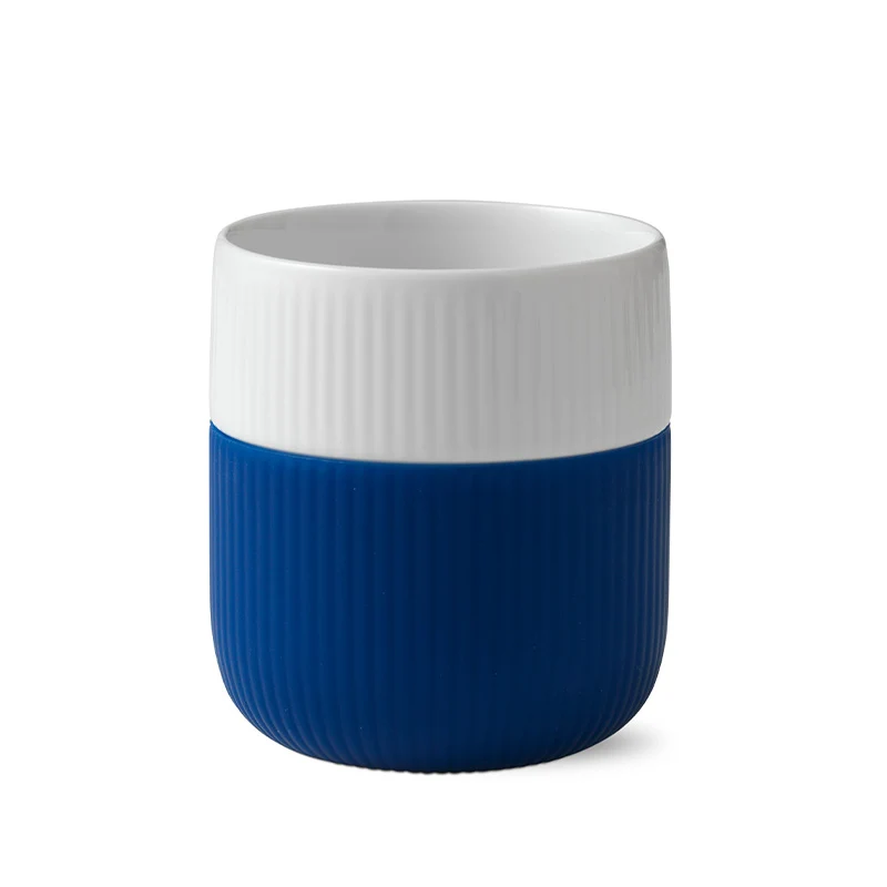 Royal Copenhagen Riflet Contrast krus mega blå 33 cl