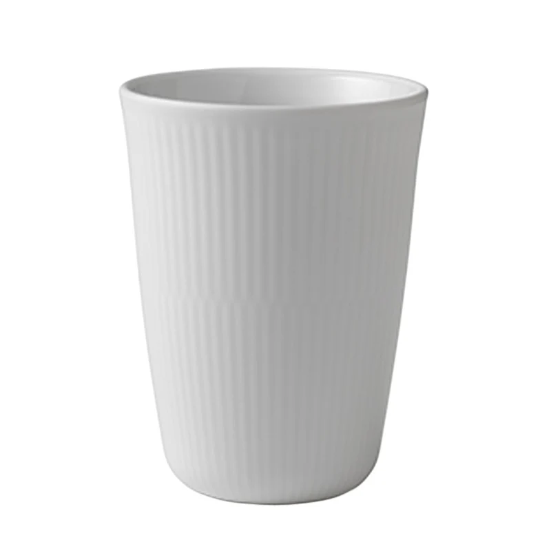 Royal Copenhagen hvid riflet termokop 39 cl