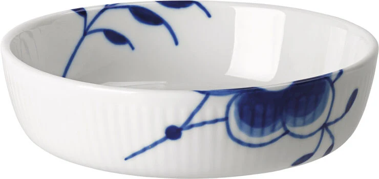 Royal Copenhagen Blå Mega Riflet Fad 12,5 cm