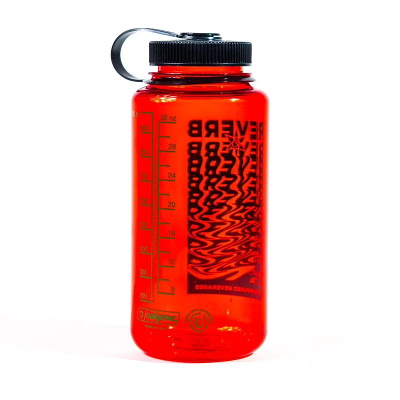 Reverb Nalgene Water Bottle- Red and Green