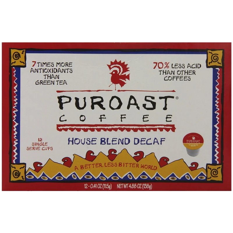 Puroast Low Acid Coffee Single Serve Keurig Compatible