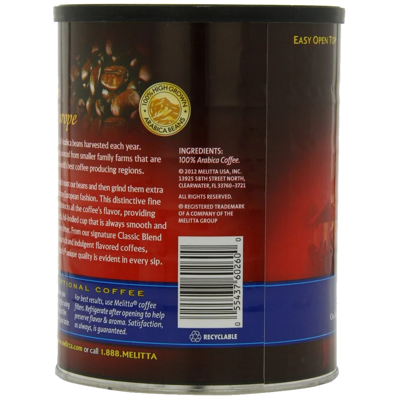 Melitta Coffee Classic Blend Ground Medium Roast