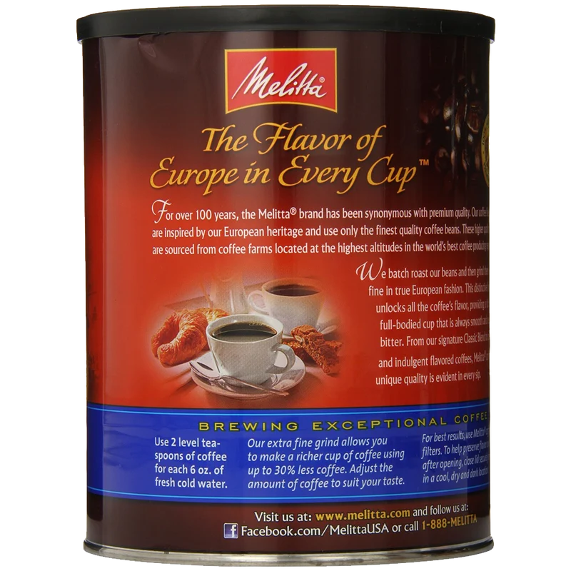 Melitta Coffee Classic Blend Ground Medium Roast