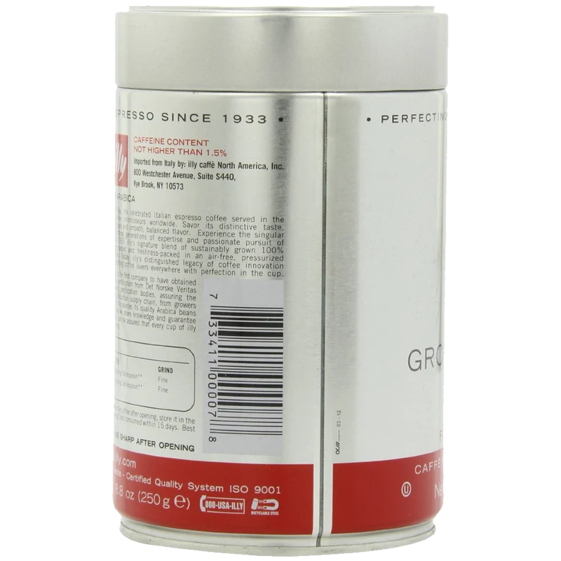 illy Caffe (Medium Roast Ground coffee Red Band)