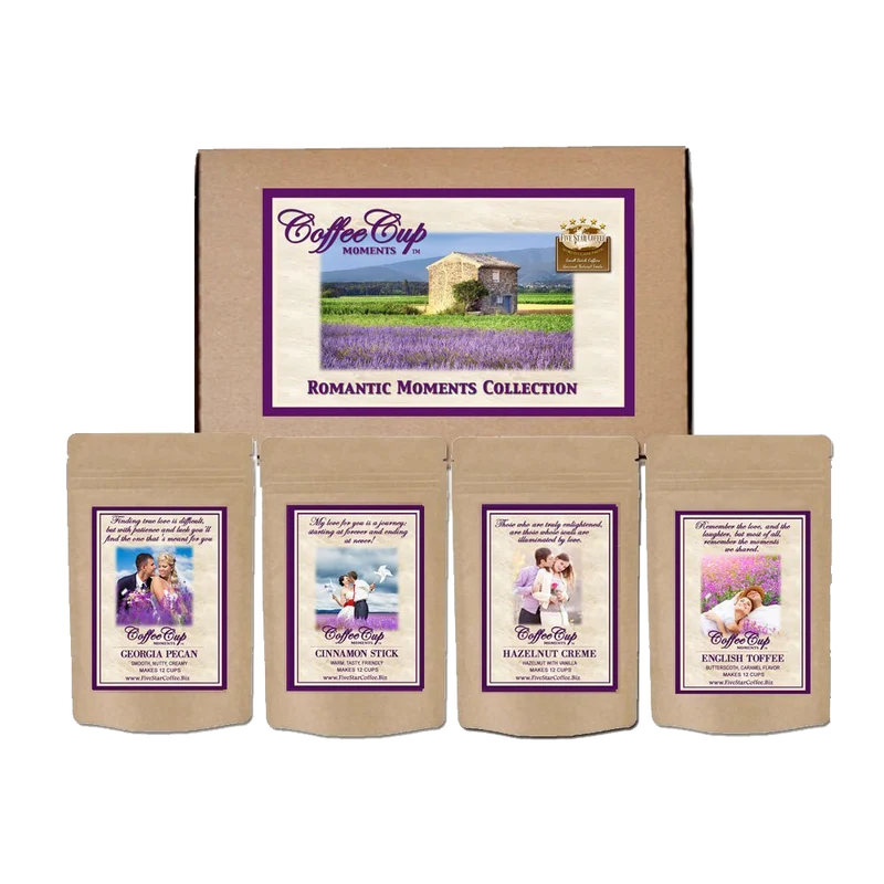 Five Star Coffee Coffe Cup Moments Signature Romance Sampler Package