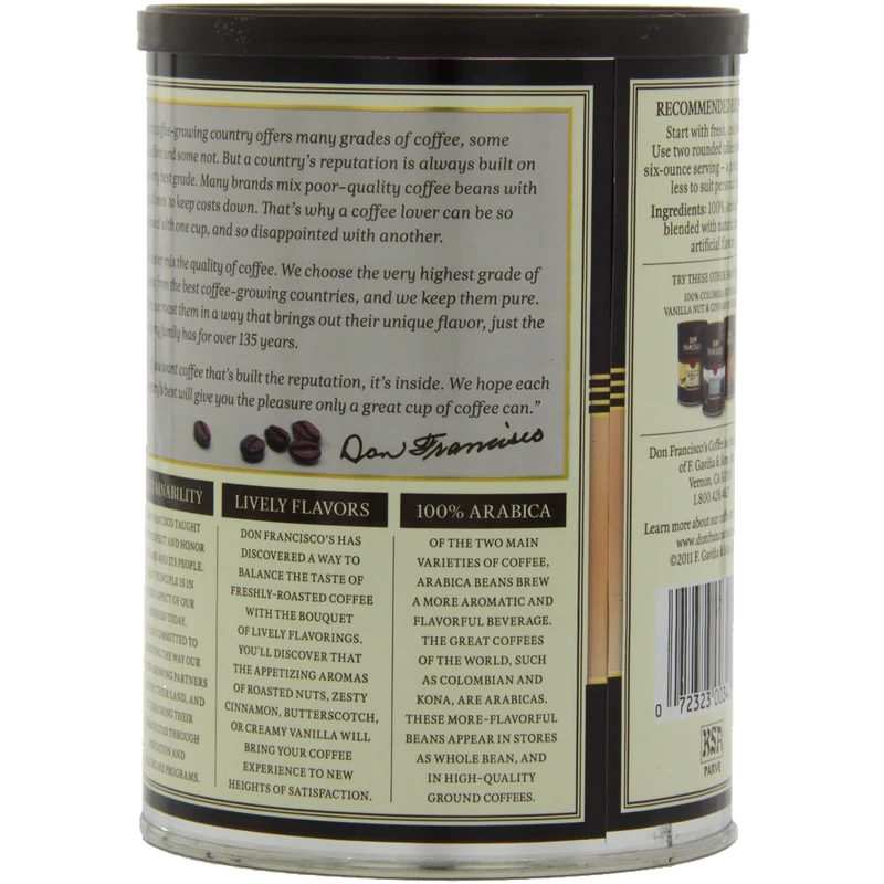 Don Francisco Hawaiian Hazelnut Coffee
