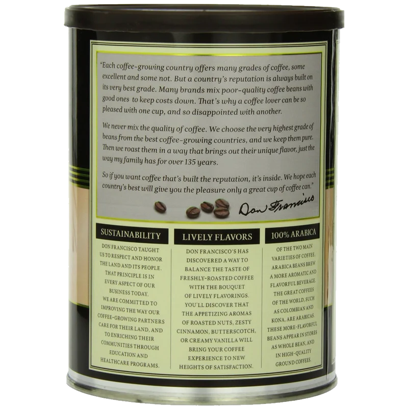Don Francisco Hawaiian Hazelnut Coffee