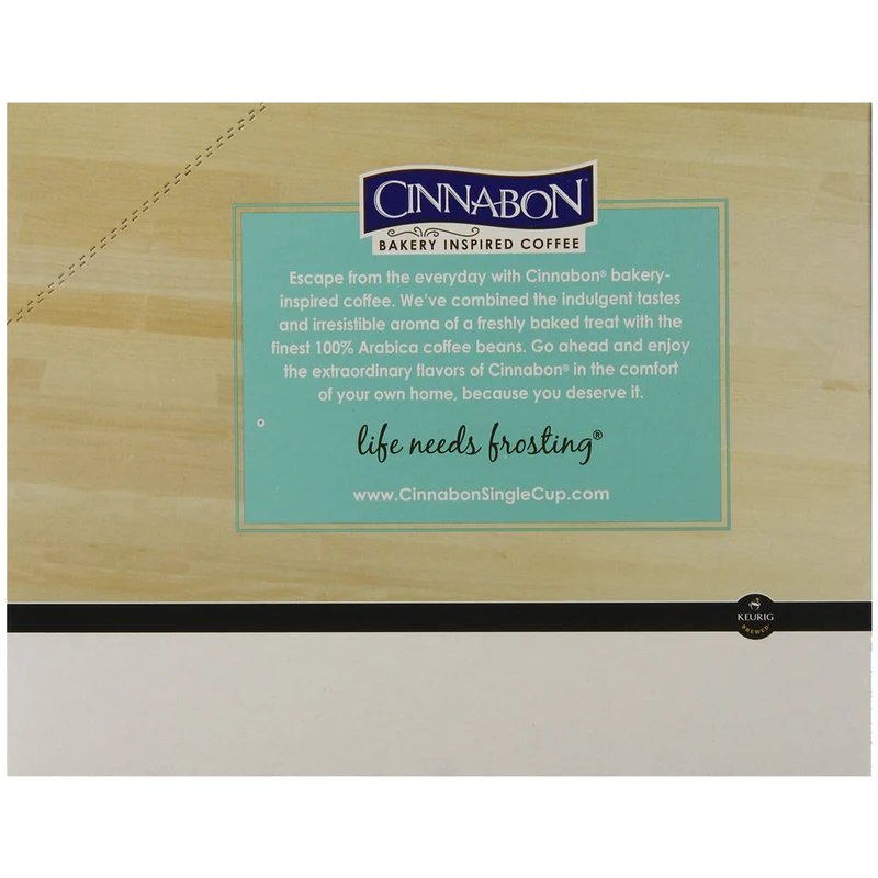 Cinnabon K-Cup Portion Pack for Keurig Brewers Classic Cinnamon
