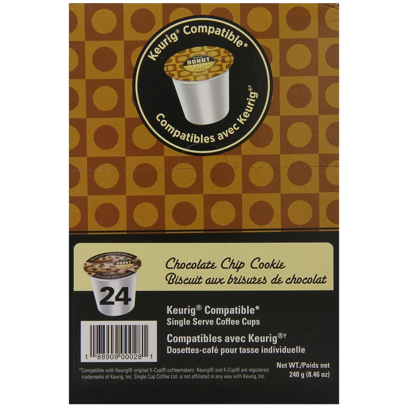 Authentic Donut Shop Blend Coffee Chocolate Chip Cookie