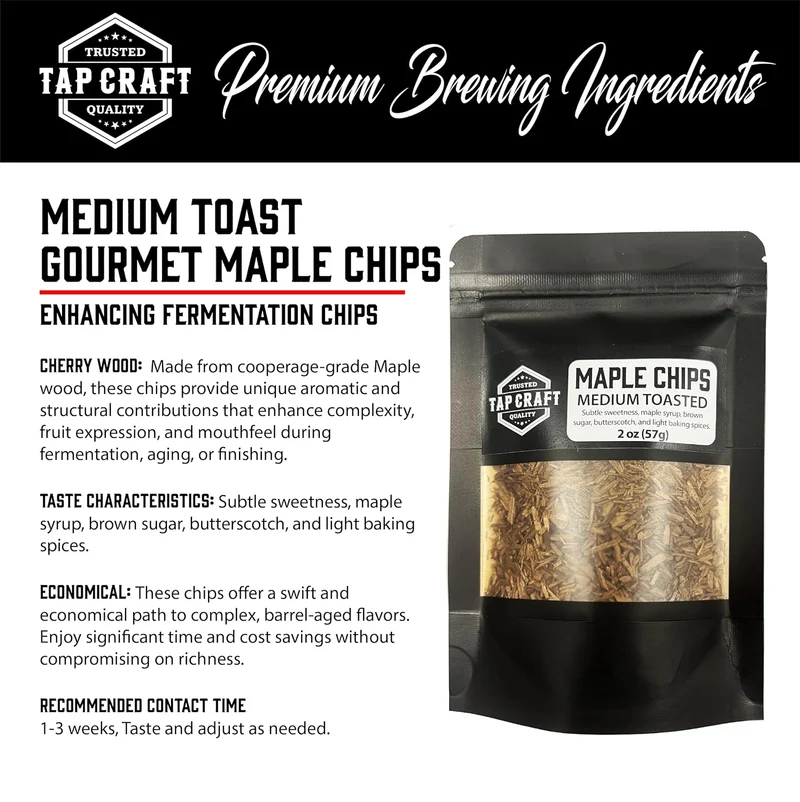 Toasted Wood Chips - Medium Toast Maple 2 oz