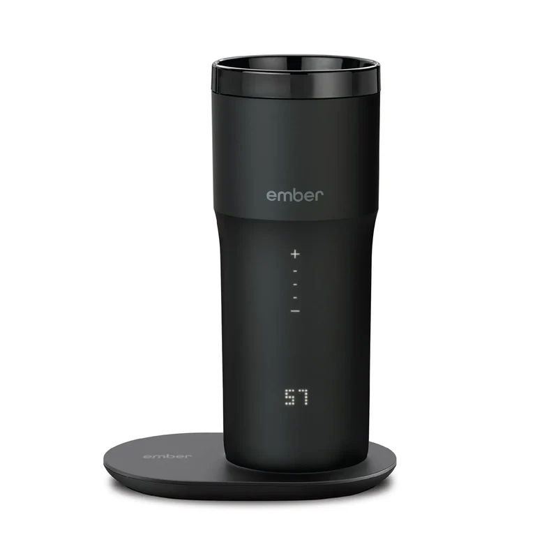 Elektrisk kafferejsemug sort V2 - 355 ml