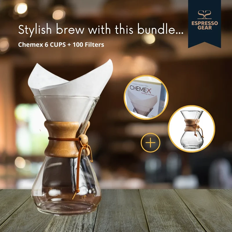 Chemex 6 KOPPER + 100 Filtre