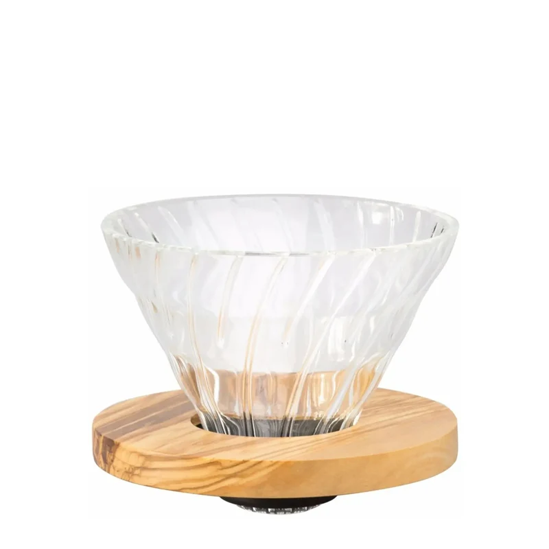 Glas Kaffedrypper V60 02 - Oliventræ