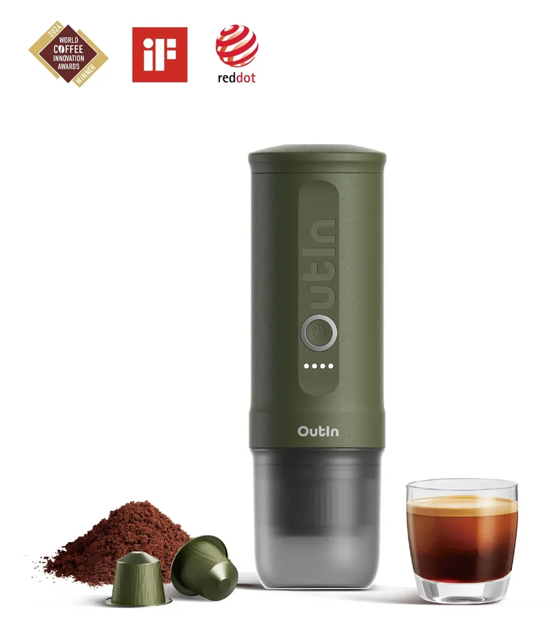 Nano bærbar Espresso brygger - skovgrøn