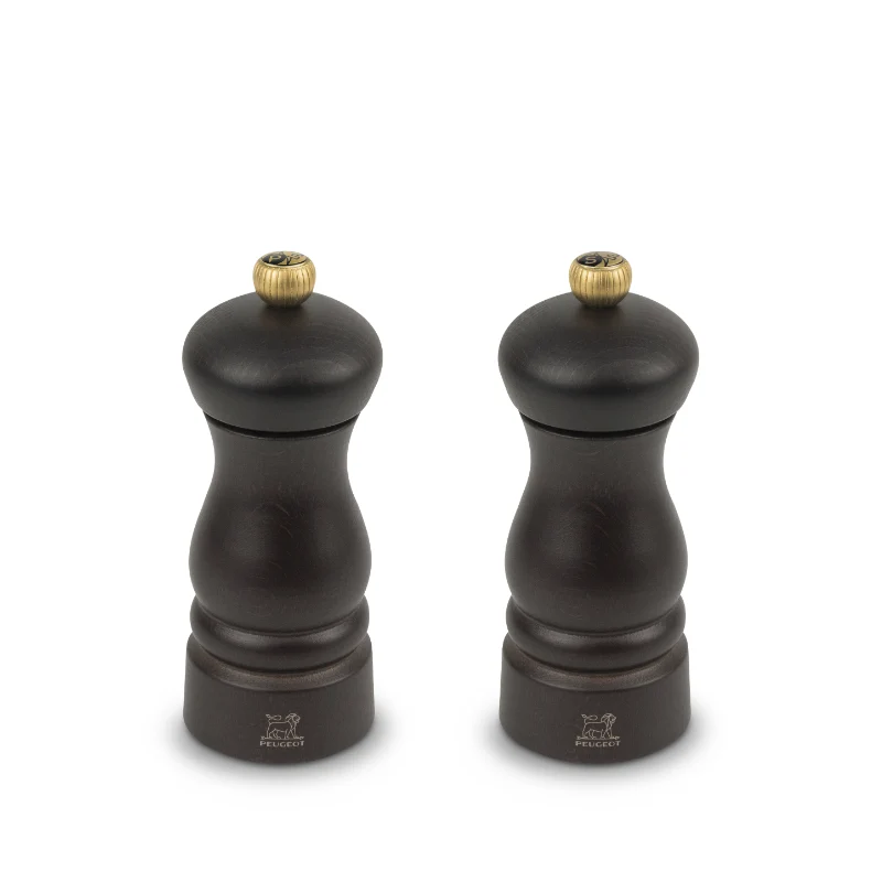 Peugeot Clermont salt- og peberkværnsæt brun H 13 cm