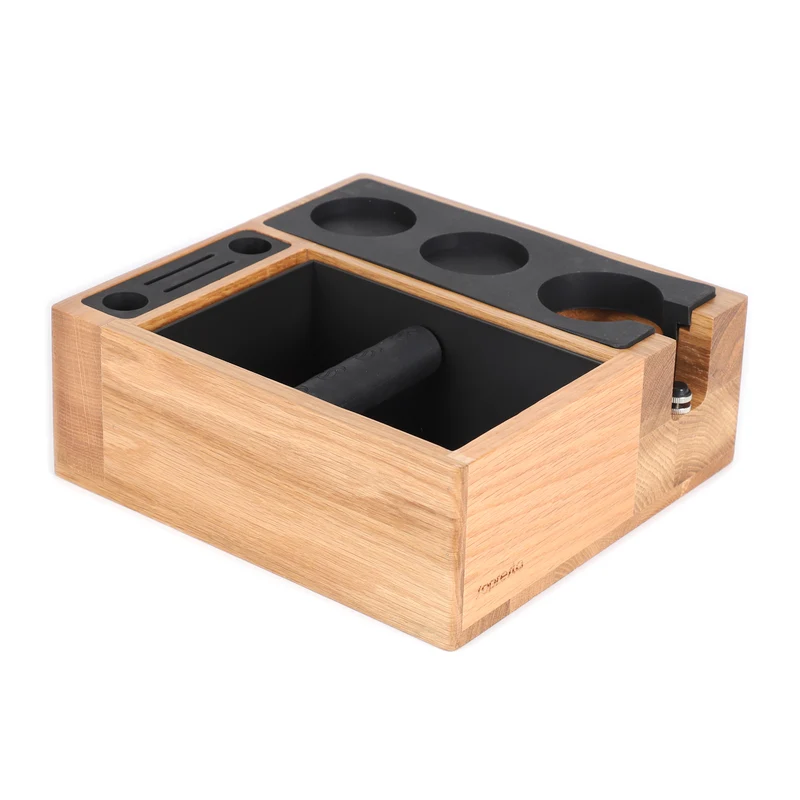 Sopresta Premium Tamperstation med Knockbox – Eg