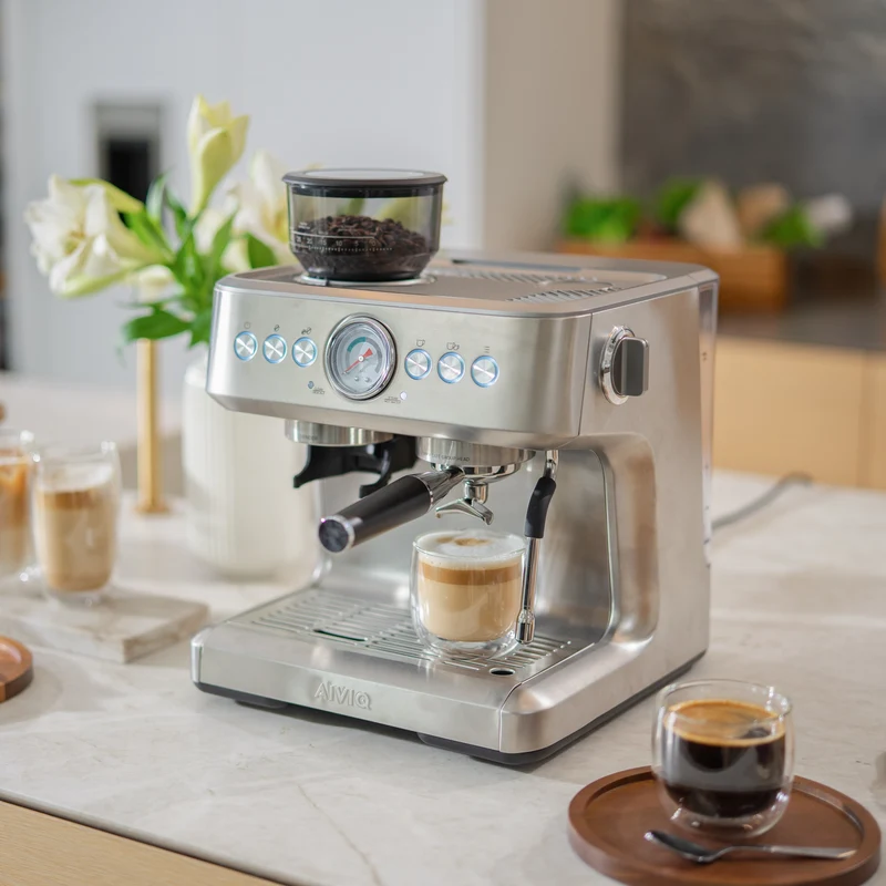AIVIQ Aspire Core - Espressomaskine med Kaffekværn - AME-251S