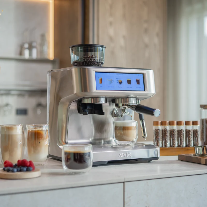 AIVIQ Aspire Expert - Espressomaskine med Kaffekværn - AME-781S